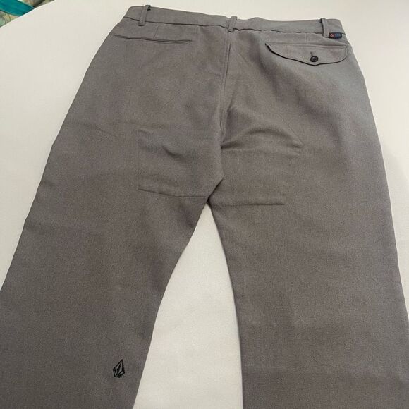 Volcom Workwear Grey Chino Pants Size 34 X 31 - Picture 8 of 10